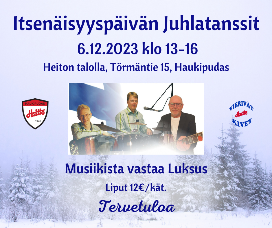 Itsenäisyyspäivän Juhlatanssit Heiton Talolla 6.12. Klo 13–16 ...